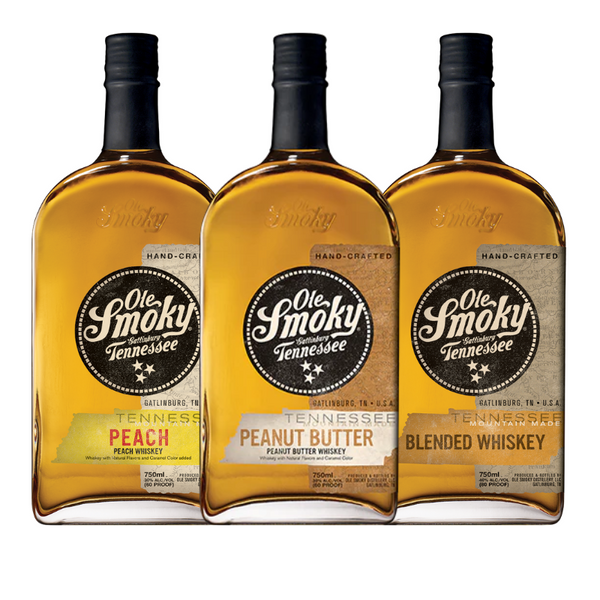 Pack Whiskey Ole Smoky 750ml x3