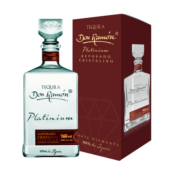 Tequila Don Ramón Platinium Reposado Cristalino 750ml