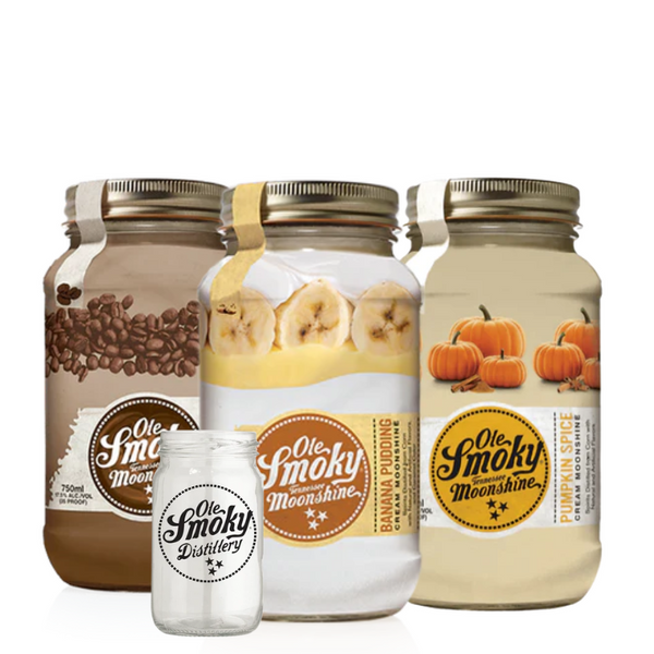 Ole Smoky Moonshine Cream x3 con Frasco